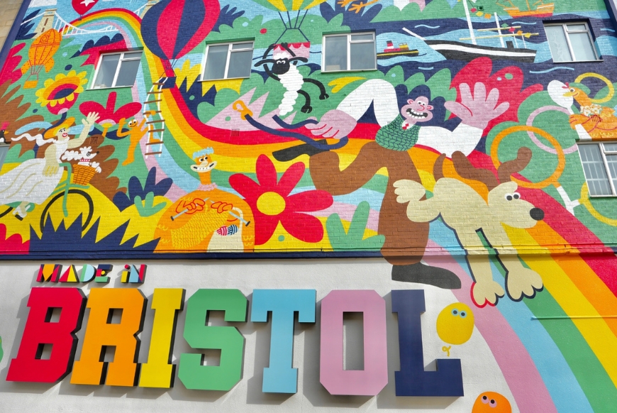Dave Bain - Aardman x Bristol mural